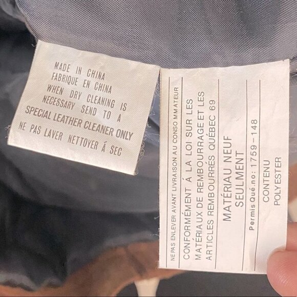 Vintage Cosa Nova Long Brown Leather Coat L - Picture 14 of 16